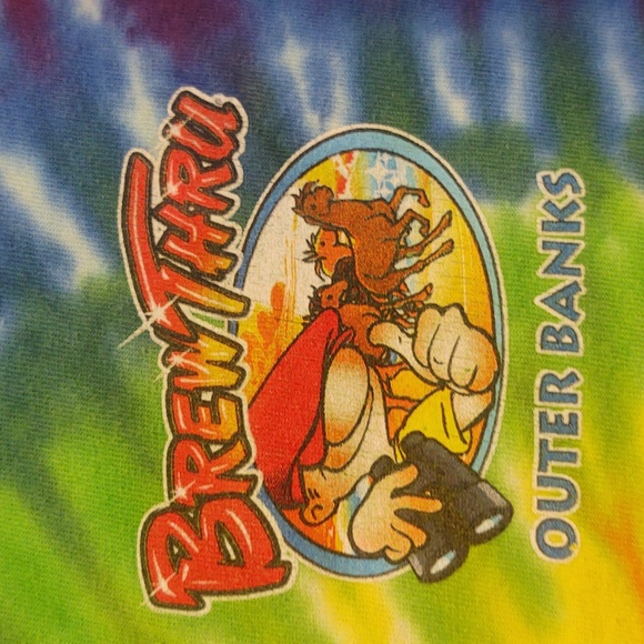 *FINAL SALE* EUC Outer Banks Brew Thru Tee Size 14-16 - Picture 4 of 5